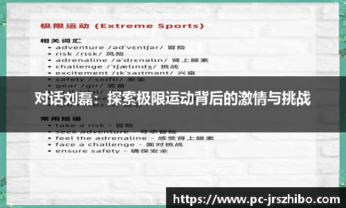 对话刘磊:探索极限运动背后的激情与挑战
